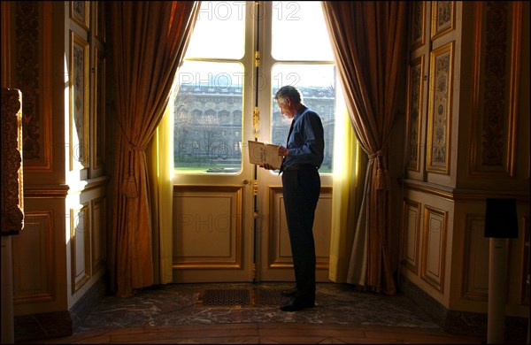 15/02/2003.  Dominique de Villepin, French foreign minister