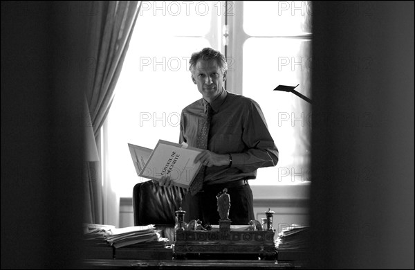 15/02/2003.  Dominique de Villepin, French foreign minister