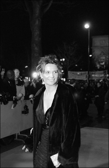 02/22/2003. Backstage of the 28th "Cesar" Awards in the Theatre du Chatelet