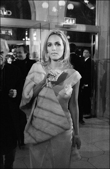 02/22/2003. Backstage of the 28th "Cesar" Awards in the Theatre du Chatelet