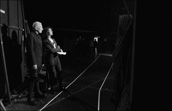 02/22/2003. Backstage of the 28th "Cesar" Awards in the Theatre du Chatelet