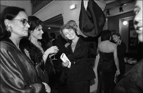 02/22/2003. Backstage of the 28th "Cesar" Awards in the Theatre du Chatelet