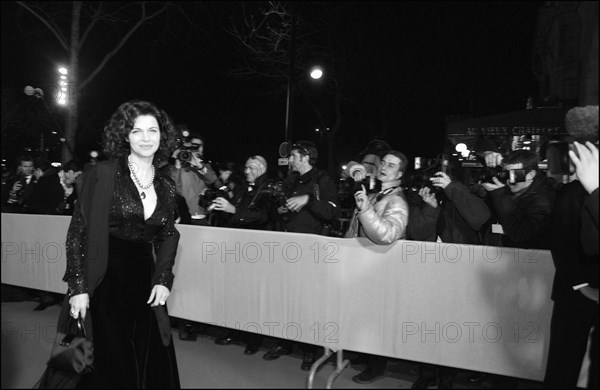 02/22/2003. Backstage of the 28th "Cesar" Awards in the Theatre du Chatelet