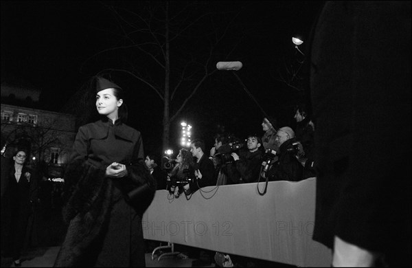 02/22/2003. Backstage of the 28th "Cesar" Awards in the Theatre du Chatelet