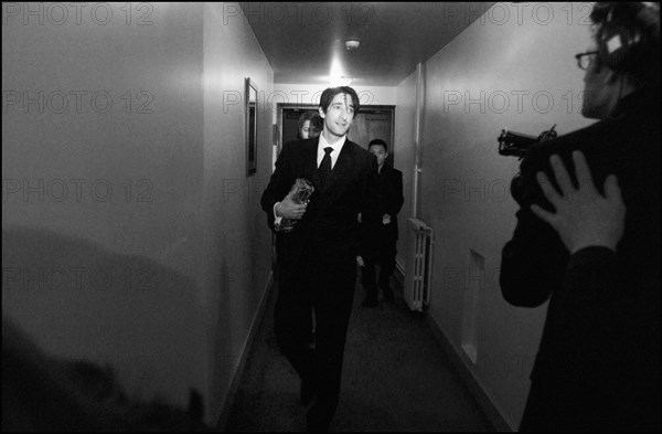 02/22/2003. Backstage of the 28th "Cesar" Awards in the Theatre du Chatelet