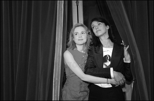 02/22/2003. Backstage of the 28th "Cesar" Awards in the Theatre du Chatelet