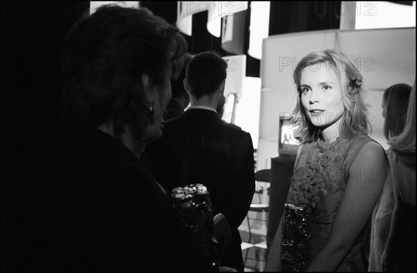 02/22/2003. Backstage of the 28th "Cesar" Awards in the Theatre du Chatelet