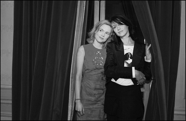 02/22/2003. Backstage of the 28th "Cesar" Awards in the Theatre du Chatelet