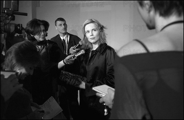 02/22/2003. Backstage of the 28th "Cesar" Awards in the Theatre du Chatelet