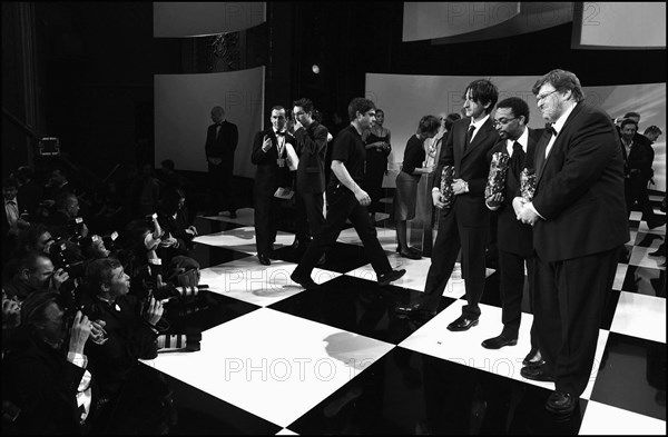 02/22/2003. Backstage of the 28th "Cesar" Awards in the Theatre du Chatelet