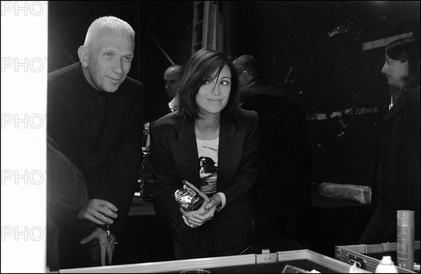 02/22/2003. Backstage of the 28th "Cesar" Awards in the Theatre du Chatelet