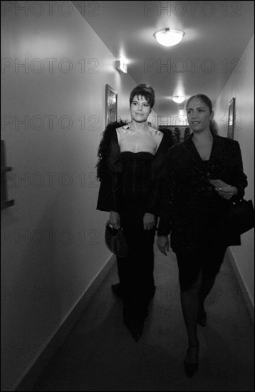 02/22/2003. Backstage of the 28th "Cesar" Awards in the Theatre du Chatelet