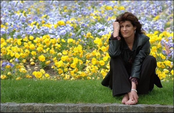 04/30/2003. EXCLUSIVE Mireille Calmel, French writer