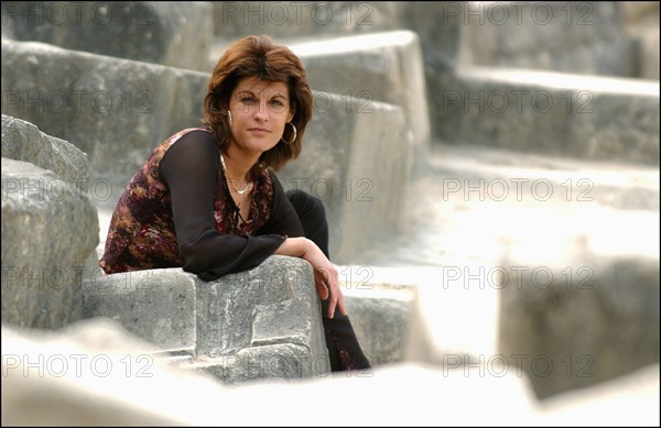 04/30/2003. EXCLUSIVE Mireille Calmel, French writer