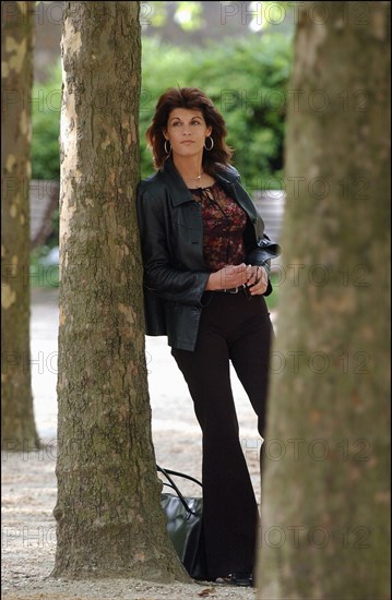 04/30/2003. EXCLUSIVE Mireille Calmel, French writer