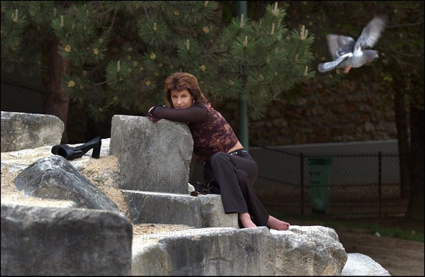 04/30/2003. Mireille Calmel, French writer