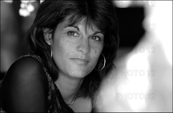 04/30/2003. EXCLUSIVE Mireille Calmel, French writer