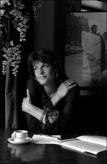 04/30/2003. EXCLUSIVE Mireille Calmel, French writer