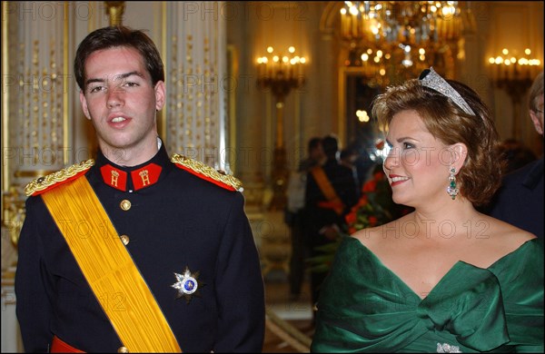 06/23/2003. Grand Duchy of Luxembourg celebrates National Day: reception at the "Grand Palais"