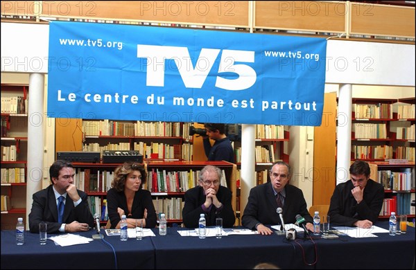 10/00/2003. Frederic Mitterrand, programs director of French-speaking channel TV5.