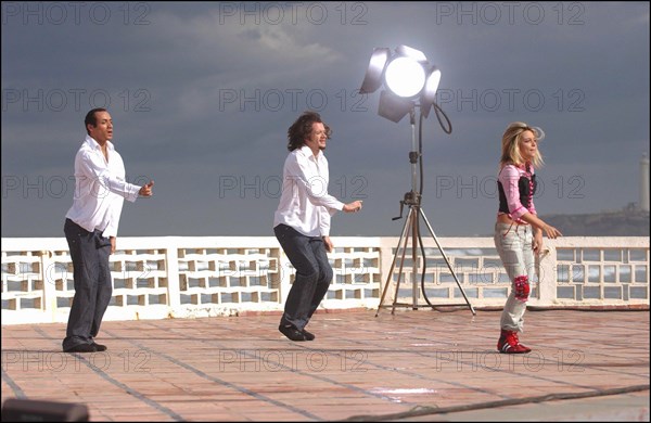 01/00/2004. French singer Priscilla shooting her new clip