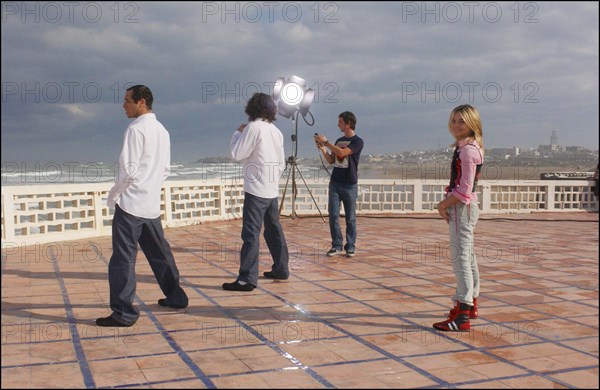 01/00/2004. French singer Priscilla shooting her new clip