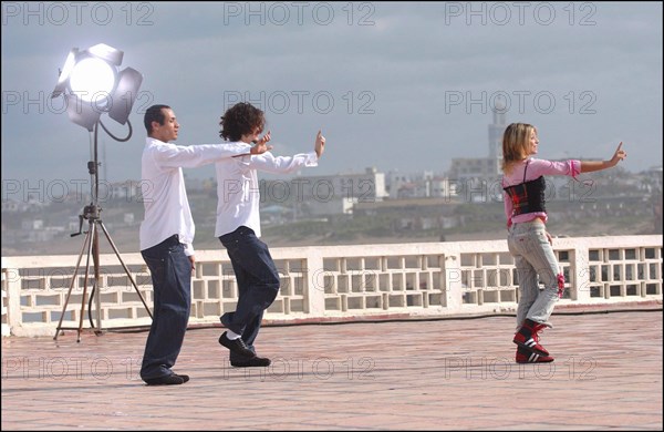 01/00/2004. French singer Priscilla shooting her new clip