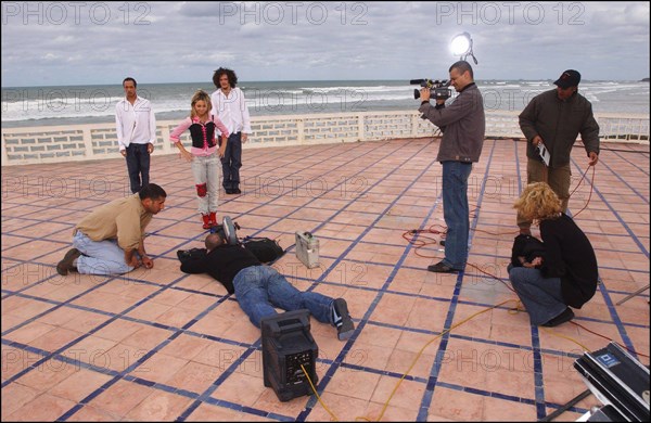 01/00/2004. French singer Priscilla shooting her new clip