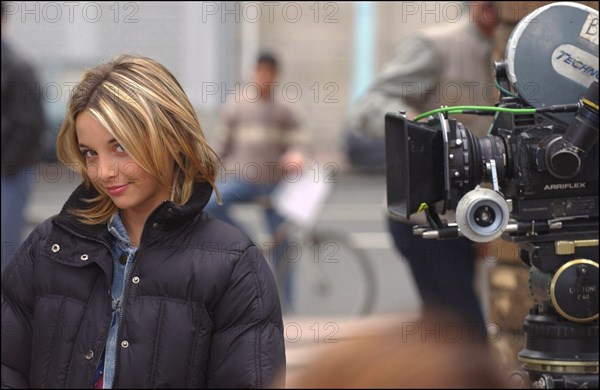 01/00/2004. French singer Priscilla shooting her new clip