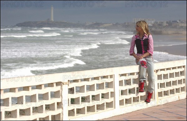 01/00/2004. French singer Priscilla shooting her new clip