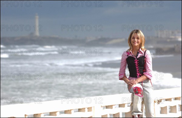 01/00/2004. French singer Priscilla shooting her new clip