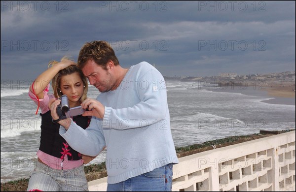 01/00/2004. French singer Priscilla shooting her new clip