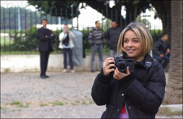 01/00/2004. French singer Priscilla shooting her new clip