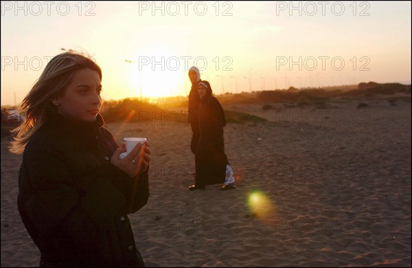 01/00/2004. French singer Priscilla shooting her new clip