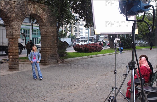 01/00/2004. French singer Priscilla shooting her new clip