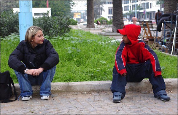 01/00/2004. French singer Priscilla shooting her new clip