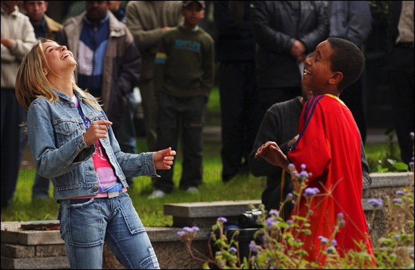 01/00/2004. French singer Priscilla shooting her new clip