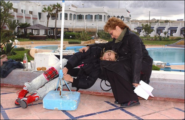 01/00/2004. French singer Priscilla shooting her new clip