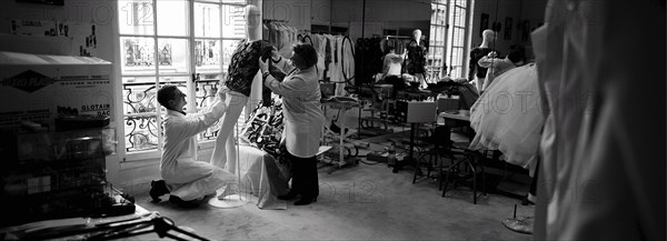 03/00/2004. Legendary fashion designer Yves Saint Laurent opens a museum dedicated to his past work