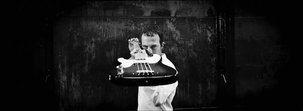 03/00/2004.  Close-up of French singer Calogero;