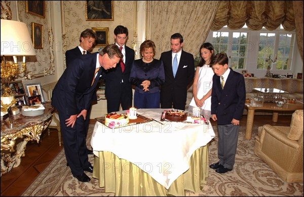 04/18/2004.  The Grand Ducal family of Luxembourg celebrates the birthdays of Grand Duke Henri and his son Prince Sebastien.