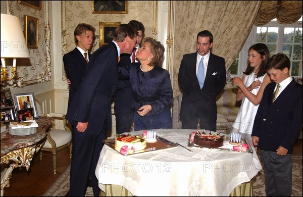 04/18/2004.  The Grand Ducal family of Luxembourg celebrates the birthdays of Grand Duke Henri and his son Prince Sebastien.