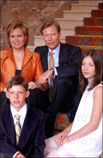 04/18/2004.  The Grand Ducal family of Luxembourg celebrates the birthdays of Grand Duke Henri and his son Prince Sebastien.