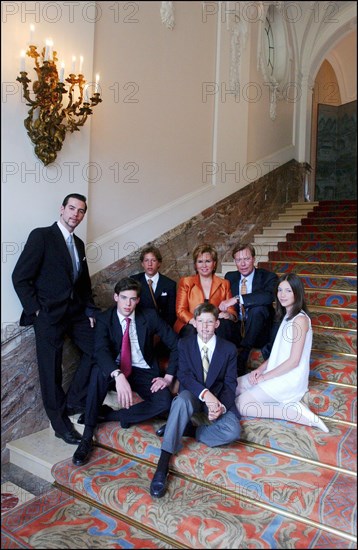 04/18/2004. EXCLUSIVE. The Grand Ducal family of Luxembourg celebrates the birthdays of Grand Duke Henri and his son Prince Sebastien.