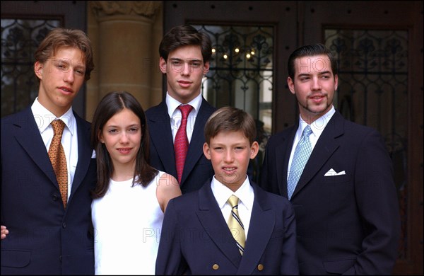 04/18/2004.  The Grand Ducal family of Luxembourg celebrates the birthdays of Grand Duke Henri and his son Prince Sebastien.