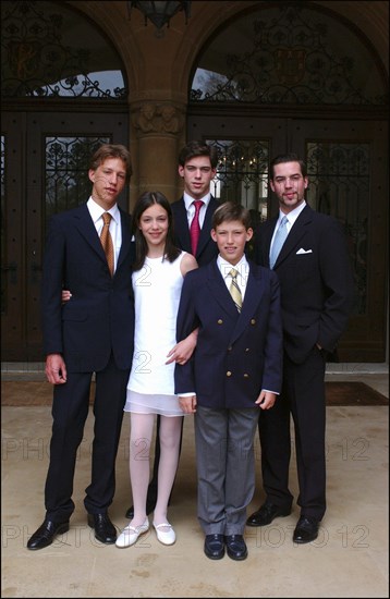 04/18/2004. EXCLUSIVE. The Grand Ducal family of Luxembourg celebrates the birthdays of Grand Duke Henri and his son Prince Sebastien.