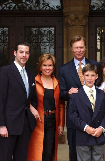 04/18/2004. EXCLUSIVE. The Grand Ducal family of Luxembourg celebrates the birthdays of Grand Duke Henri and his son Prince Sebastien.