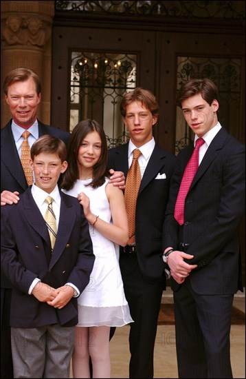 04/18/2004.  The Grand Ducal family of Luxembourg celebrates the birthdays of Grand Duke Henri and his son Prince Sebastien.