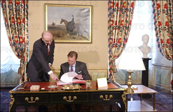 03/00/2005.  At home with the Grand-Ducal Family of Luxembourg.