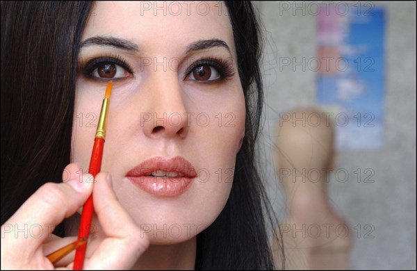 04/21/2005.  Monica Bellucci's wax likeness to join celebs at the Musee Grevin.